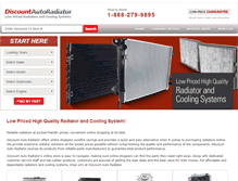 Tablet Screenshot of discountautoradiator.com